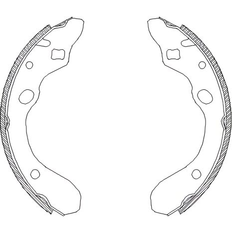 Комплект тормозных колодок для MAZDA 323, REMSA 414700 Комплект тормозных колодок для MAZDA 323, REMSA 414700