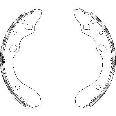 Комплект тормозных колодок MAZDA 323, REMSA (414700)