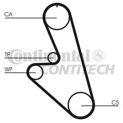 T rooted Timing Chevrolet Monza, Daewoo Espero, Contitech (CT959)