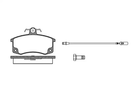 Комплект тормозных колодок LADA PRIORA, LADA KALINA, LADA SAMARA, WOKING (P321302)