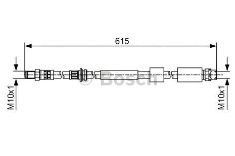 Тормозной шланг для BMW 3, BOSCH (1987481615) Тормозной шланг для BMW 3, BOSCH (1987481615)