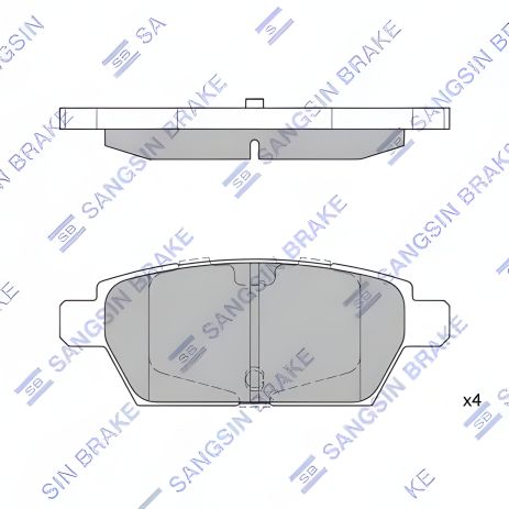 Комплект тормозных колодок, дисковый тормоз FORD USA, MAZDA 6, HI-Q (SP1476)