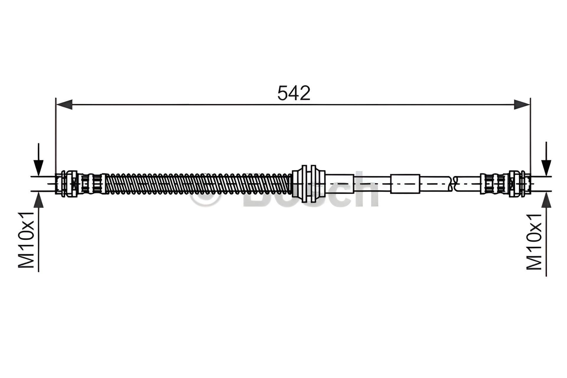Гальмівний шланг AUDI Q7, VW TOUAREG, BOSCH (1987476325) Гальмівний шланг AUDI Q7, VW TOUAREG, BOSCH (1987476325)