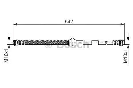 Тормозной шланг AUDI Q7 и VW TOUAREG, BOSCH (1987476325) Тормозной шланг AUDI Q7 и VW TOUAREG, BOSCH (1987476325)