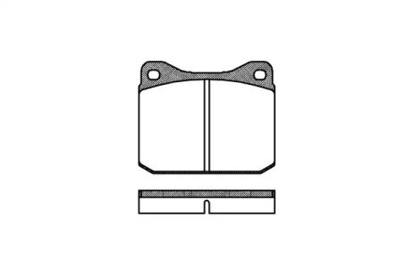 Комплект тормозных колодок, дисковый тормоз VW LT, REMSA (001000)