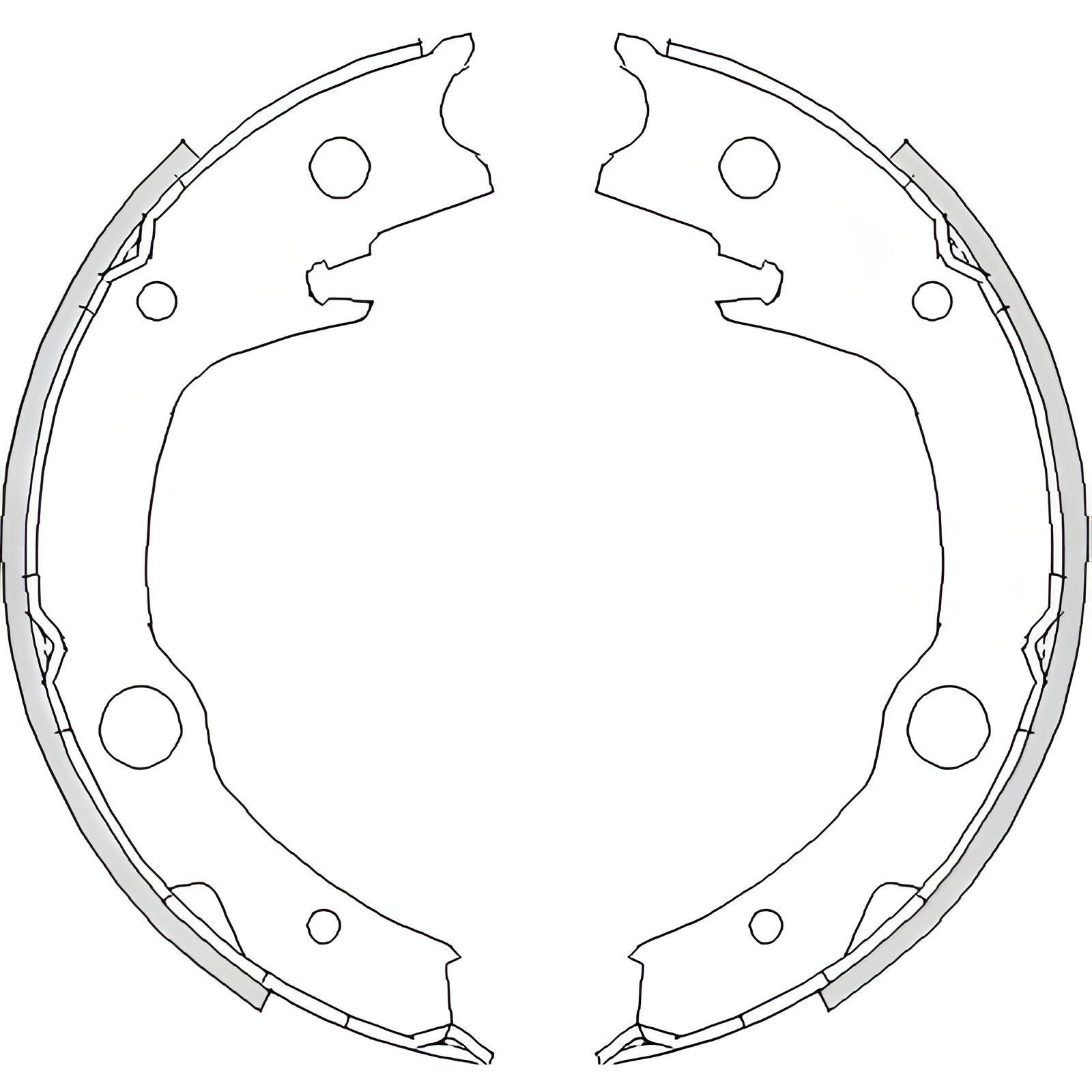 Набор тормозных колодок, стояночный тормоз TOYOTA MATRIX, REMSA (472900) Набор тормозных колодок, стояночный тормоз TOYOTA MATRIX, REMSA (472900)