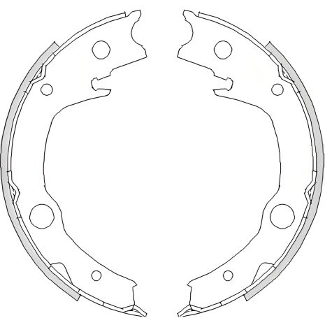 Комплект гальмівних колодок для гальма стоянки TOYOTA MATRIX, REMSA (472900)