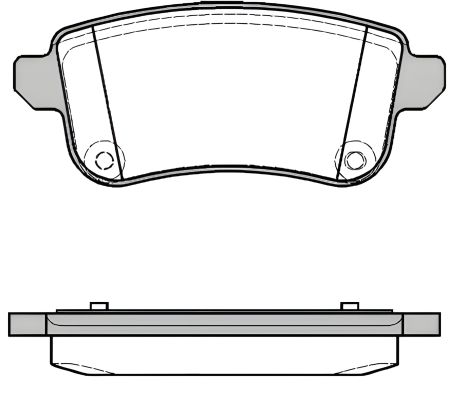 Колодок гальмівних комплект, дискове гальмо RENAULT GRAND SCÉNIC, REMSA (138710)