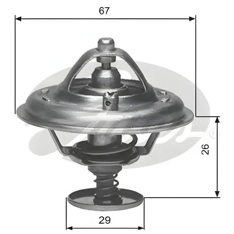 Термостат для LAND ROVER, BMW 5, GATES (TH09180G1)