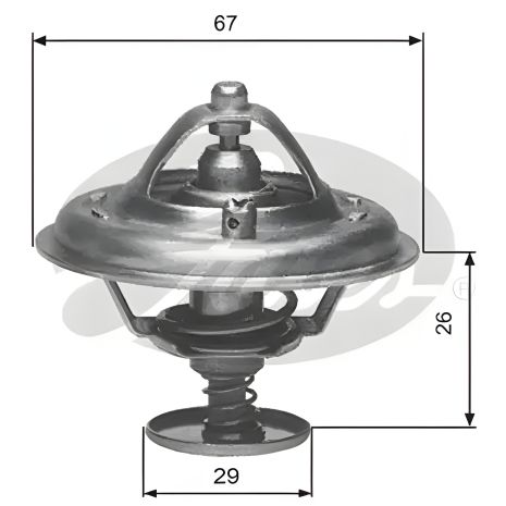 Термостат для LAND ROVER, BMW 5, GATES (TH09180G1)