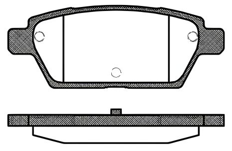 Тормозные колодки для дискового тормоза MAZDA 6, REMSA (119510) Тормозные колодки для дискового тормоза MAZDA 6, REMSA (119510)