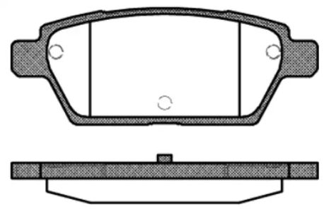 Набір гальмівних майданчиків, диск Brake Mazda 6, REMSA (119510)