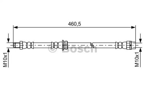 Шланг гальмівний BMW X6, BOSCH (1987481598)