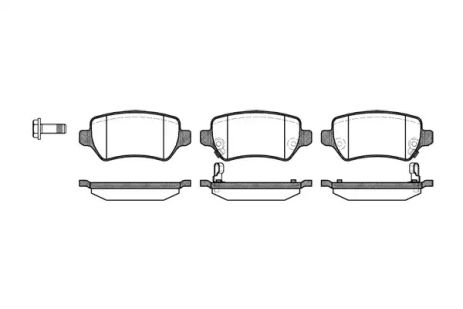 Тормозные колодки Astra/Ceed/Combo/Zafira 94-, WOKING (P857302)