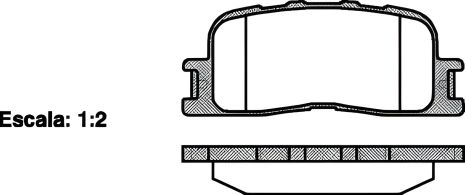 Тормозные колодки дискового тормоза CHERY E5, LEXUS ES, REMSA (085400)