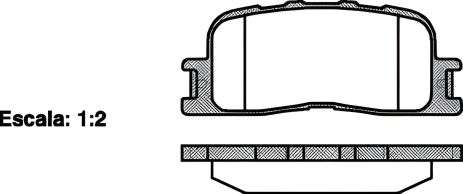Тормозные колодки дискового тормоза CHERY E5, LEXUS ES, REMSA (085400)