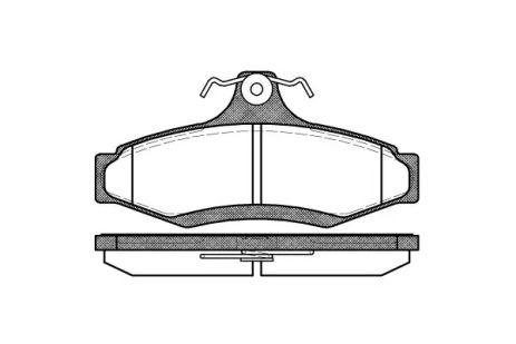 Комплект гальмівних колодок, дискове гальмо CHEVROLET ASTRA, ACURA INTEGRA, REMSA (064610)