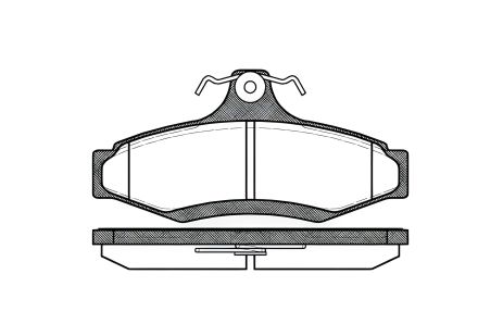 Гальмівні колодки для Chevrolet Astra та Acura Integra дискові REMSA (064610)