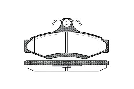 Колодки тормозные для дискового тормоза CHEVROLET ASTRA, ACURA INTEGRA, REMSA (064610)