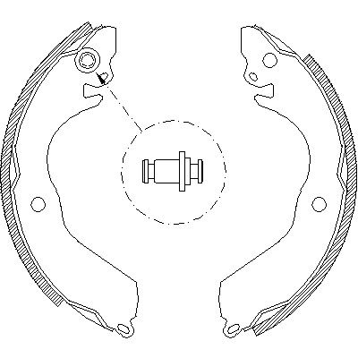 Комплект тормозных колодок MITSUBISHI LANCER, MITSUBISHI MIRAGE, REMSA (464700)