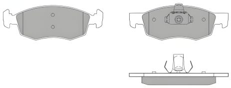 Комплект дисковых тормозных колодок FIAT DOBLO, FREMAX (FBP1170) Комплект дисковых тормозных колодок FIAT DOBLO, FREMAX (FBP1170)