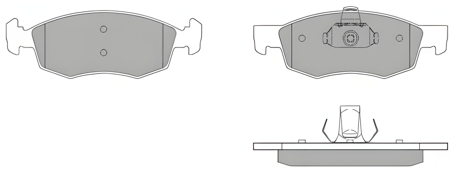 Комплект дисковых тормозных колодок FIAT DOBLO, FREMAX (FBP1170) Комплект дисковых тормозных колодок FIAT DOBLO, FREMAX (FBP1170)