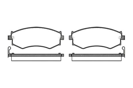 Набор тормозных колодок для дискового тормоза INFINITI G20, NISSAN 240, REMSA (035004) Набор тормозных колодок для дискового тормоза INFINITI G20, NISSAN 240, REMSA (035004)