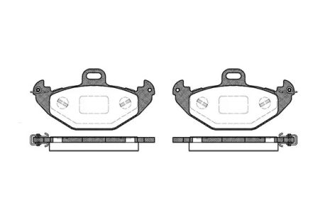 Комплект гальмівних колодок, дискове гальмо RENAULT LAGUNA, REMSA (068600)