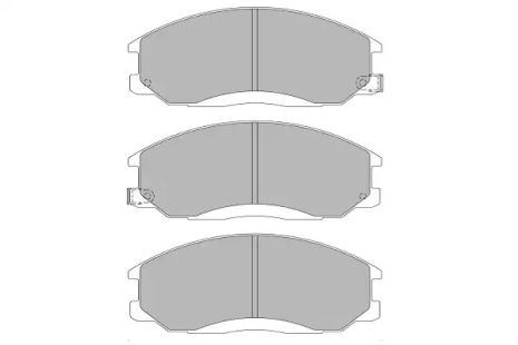 Комплект тормозных колодок, дисковый тормоз SSANGYONG REXTON, DAEWOO REXTON, KAVO PARTS (KBP3019)