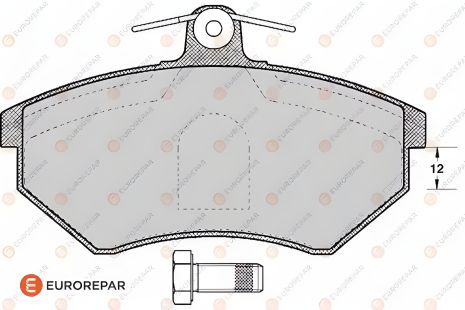 Тормозные колодки и диски комплект для VW GOLF, SEAT CORDOBA, EUROREPAR (1617259680)