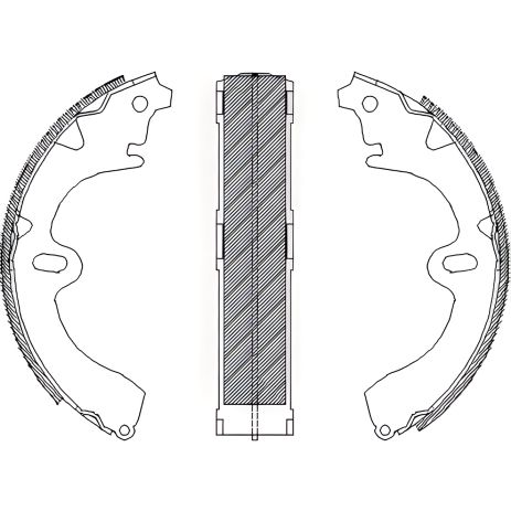 Тормозные колодки комплект для TOYOTA CORONA, REMSA (434500)