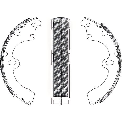 Тормозные колодки комплект для TOYOTA CORONA, REMSA (434500)