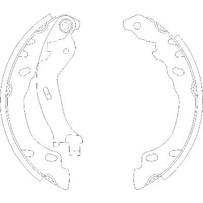 Комплект тормозных колодок FORD KA, FIAT 500, REMSA (415800)