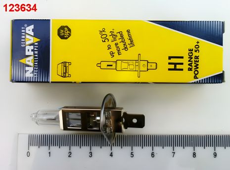 Лампа NARVA H1 12V 55W RANGE POWER +50% (48334) Лампа NARVA H1 12V 55W RANGE POWER +50% (48334)