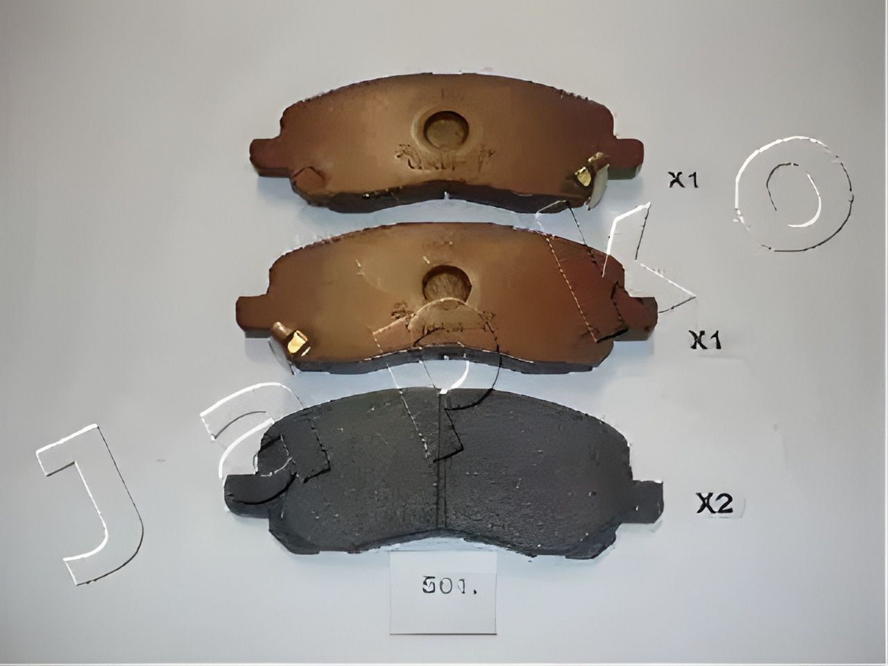 Дисковые тормозные колодки LANCIA FLAVIA, PEUGEOT 4008, Japko (50501) Дисковые тормозные колодки LANCIA FLAVIA, PEUGEOT 4008, Japko (50501)