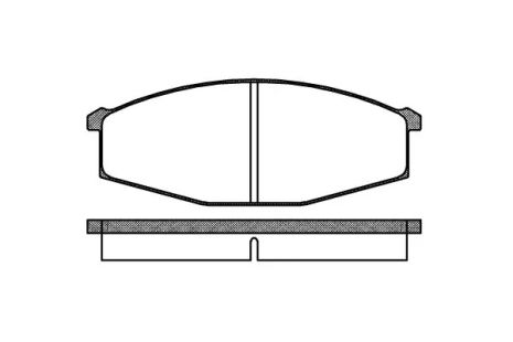 Комплект тормозных колодок, дисковый тормоз NISSAN PATROL, REMSA (012900)