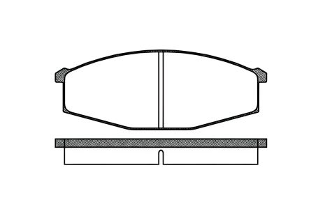 Дисковые тормозные колодки для NISSAN PATROL, REMSA (012900) Дисковые тормозные колодки для NISSAN PATROL, REMSA (012900)