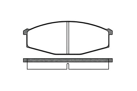 Дискове гальмо, комплект гальмівних колодок NISSAN PATROL, REMSA (012900)