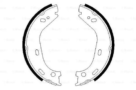 Комплект тормозных колодок, стояночный тормоз MERCEDES-BENZ SL, BOSCH (0986487126)