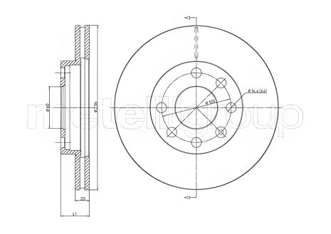 Гальмівний диск CIFAM BEDFORD ASTRAMAX, CHEVROLET AVEO (800096) Гальмівний диск CIFAM BEDFORD ASTRAMAX, CHEVROLET AVEO (800096)