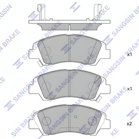Гальмівних колодок комплект, дискове гальмо HYUNDAI i10, HI-Q (SP1719) Гальмівних колодок комплект, дискове гальмо HYUNDAI i10, HI-Q (SP1719)
