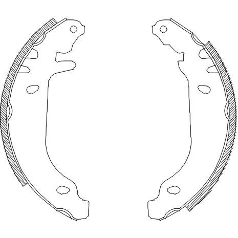 Комплект колодок задніх гальм RENAULT 19, 21 88-95, CLIO 96-98, REMSA (416900)