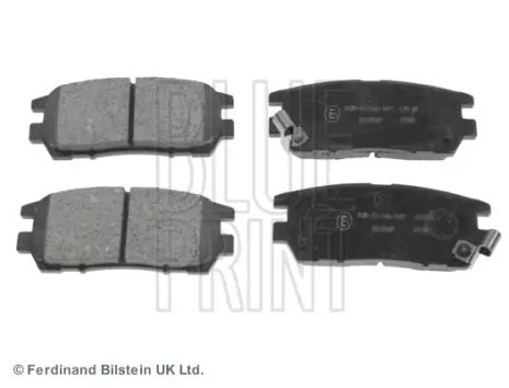 Комплект тормозных колодок, дисковый тормоз MITSUBISHI PAJERO, BLUE PRINT (ADC44243)