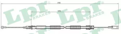 Трос ручного тормоза AUDI A4, LPR (C0007B)