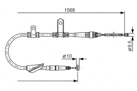 Ручной трос тормоза для LAND ROVER, BOSCH (1987477790) Ручной трос тормоза для LAND ROVER, BOSCH (1987477790)