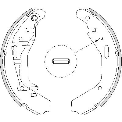 Комплект гальмівних колодок SUBARU JUSTY, SUZUKI IGNIS, REMSA (420200)