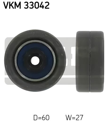 Натяжний ролик ременя поліклінового SKF FIAT SCUDO, CITROËN C2 (VKM33042)