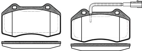 Тормозные колодки для дискового тормоза ABARTH PUNTO, ALFA ROMEO, REMSA (111312) Тормозные колодки для дискового тормоза ABARTH PUNTO, ALFA ROMEO, REMSA (111312)