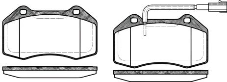 Тормозные колодки для дискового тормоза ABARTH PUNTO, ALFA ROMEO, REMSA (111312)
