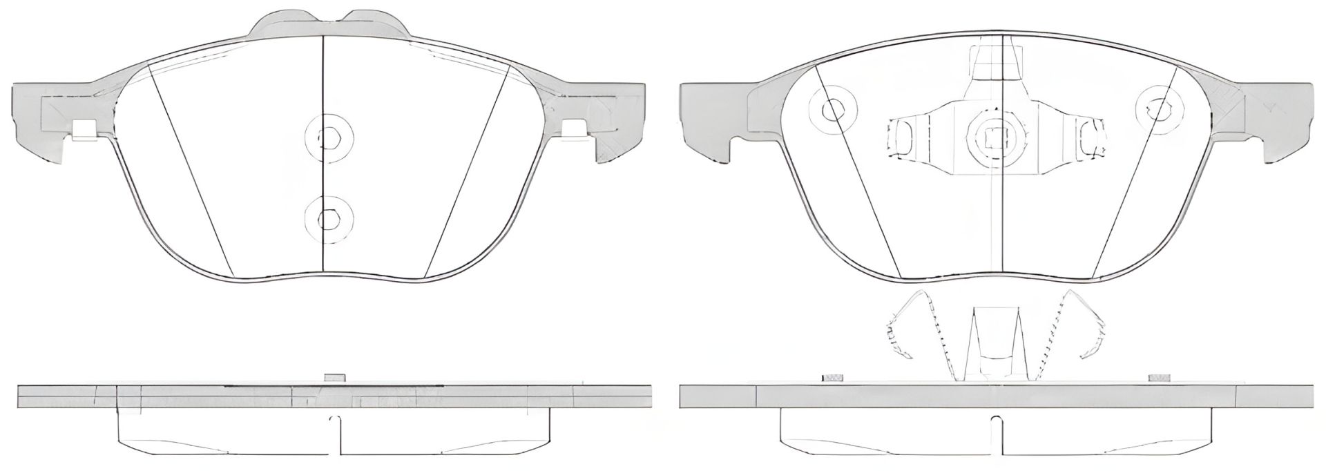 Гальмівних колодок комплект FORD KUGA, FORD TRANSIT, FORD TOURNEO, REMSA (108250) Гальмівних колодок комплект FORD KUGA, FORD TRANSIT, FORD TOURNEO, REMSA (108250)